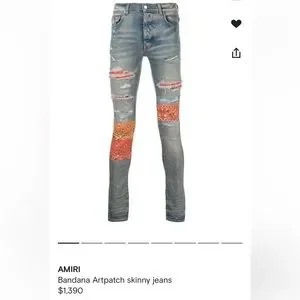 AMIRI Jeans Amiri Artpatch Bandana Jeans Poshmark